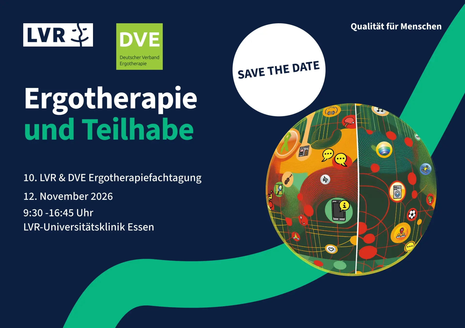 Es handelt sich um eine Save-the-Date-Kachel zum Fachtag Ergotherapie