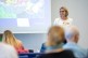 Moderatorin Margrit Lichtschlag während der Diskussion