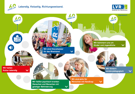 Bildschirmfoto der Startseite von www.vielseitig.lvr.de