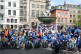 Gruppenfoto der IntegraTour Teilnehmer auf dem Aachener Marktplatz