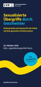 Titelseite des Flyers zur Veranstaltung "Sexualisierte Gewalt von Geschwistern"
