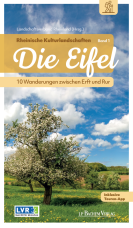 Buchcover auf Obstwiese in der Eifel