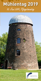 Frontalansicht der Windmühle ohne Flügel in Oberaußem bei Bergheim. Foto: Stefan Arendt (LVR)