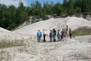 Gruppe in der Quarzsandgrube Brenig