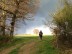 Foto: Platz 2 (Mensch&Kulturlandschaft): Frau in der Abendsonne. Foto: Brunhilde Stollenwerk