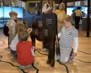 Kinder im LVR-RömerMuseum in Xanten.