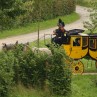 Eine Postkutsche im LVR-Freilichtmuseum Lindlar