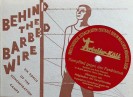 Grafik: Mensch mit CD im Vordergrund, text: Behind the barbed wire