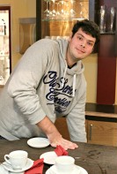 Niklas Herzog bei der Arbeit