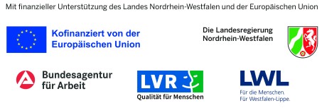 Das Bild zeigt die Logos von STAR &ndash; Schule trifft Arbeitswelt, KaoA &ndash; Kein Anschluss ohne Abschluss, Landschaftsverband Rheinland, Ministerium f&uuml;r Arbeit, Gesundheit und Soziales des Landes Nordrhein-Westfalen, Europ&auml;ische Union, Ministerium f&uuml;r Schule und Bildung des Landes Nordrhein-Westfalen, Bundesagentur f&uuml;r Arbeit Regionaldirektion Nordrhein-Westfalen, IFD &ndash; Integrationsfachdienste im Rheinland und Landschaftsverband Westfalen-Lippe.