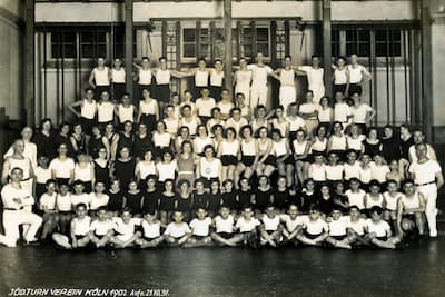 s/w Foto Jüdischer Turnverein Köln, Aufnahme vom 21.10.1931