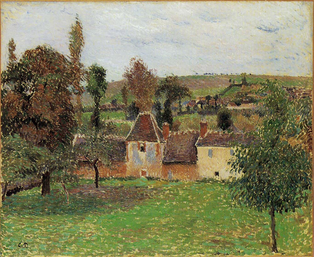 Bauernhof von Bazincourt, Bild von Camille Pissarro