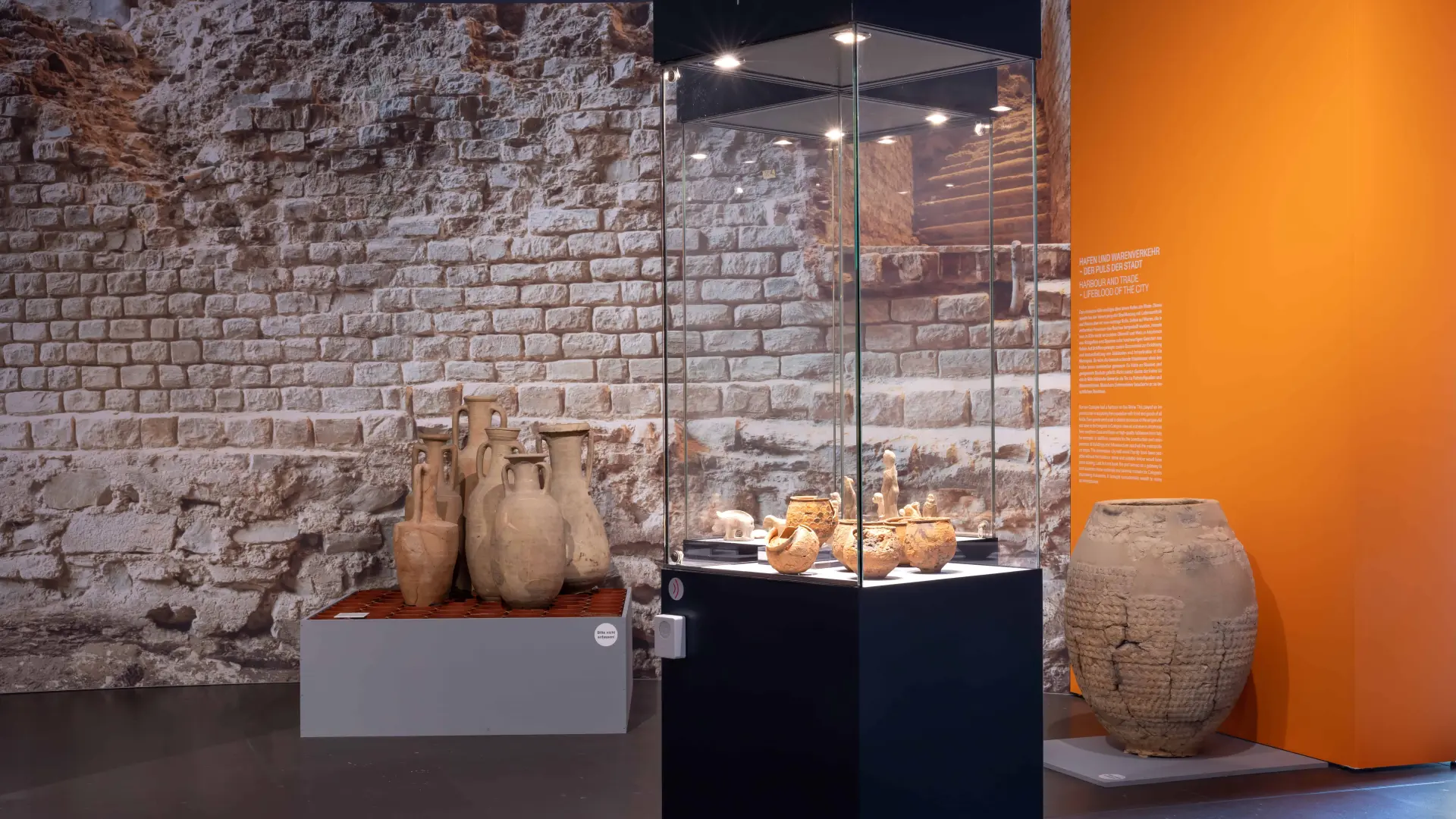 Die Archäologische Landesausstellung NRW 2022 „Rom am Rhein“ im Kulturzentrum am Neumarkt in Köln.