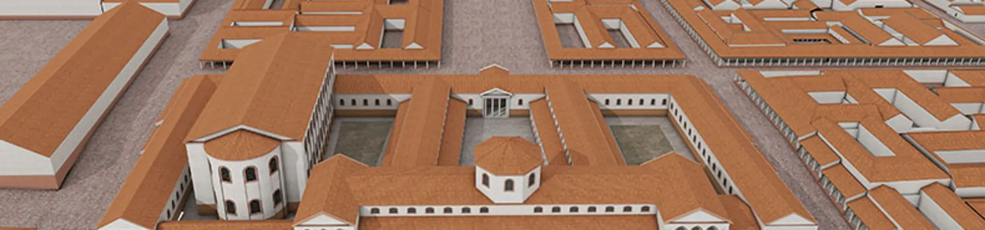 Eine Übersichtskarte zur römischen Provinz Niedergermanien. In der Karte sind die Orte Nijmegen, Xanten, Neuss, Köln, Tongeren und Bonn gekennzeichnet.