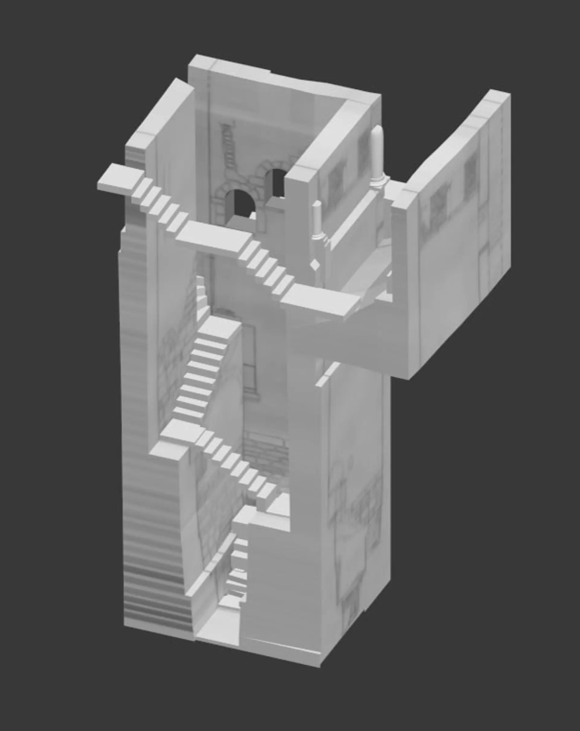 Ein Modell der Kölner Monumentalmikwe.