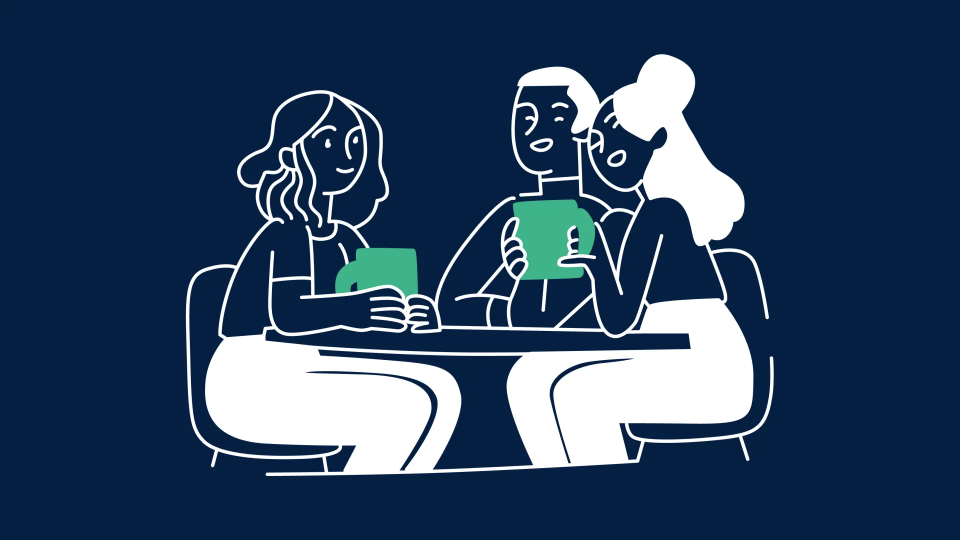 Orange-farbener Text:  Netzwerk.