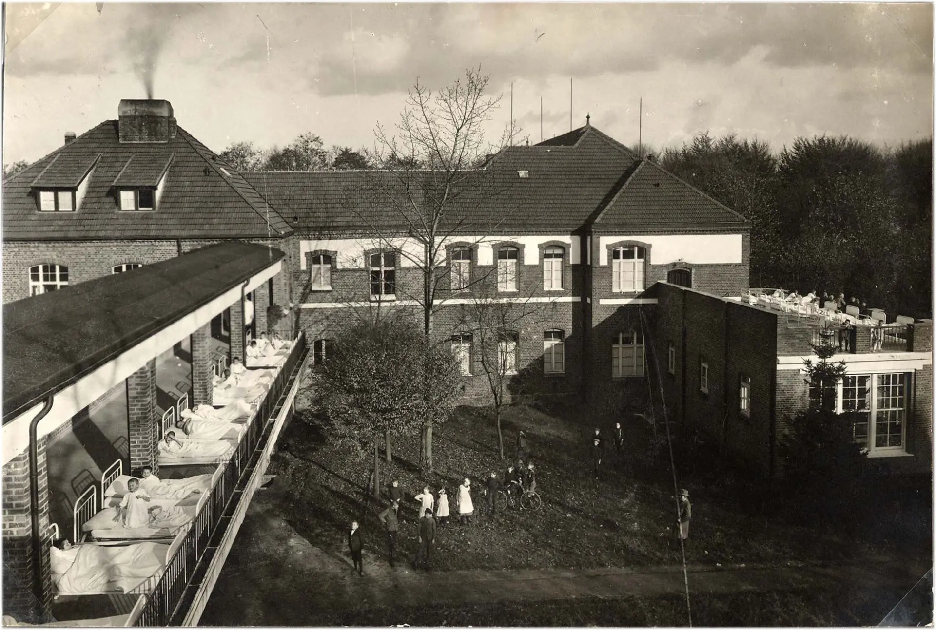 Historisches Bild Anbau LVR-Klinik für Orthopädie Viersen