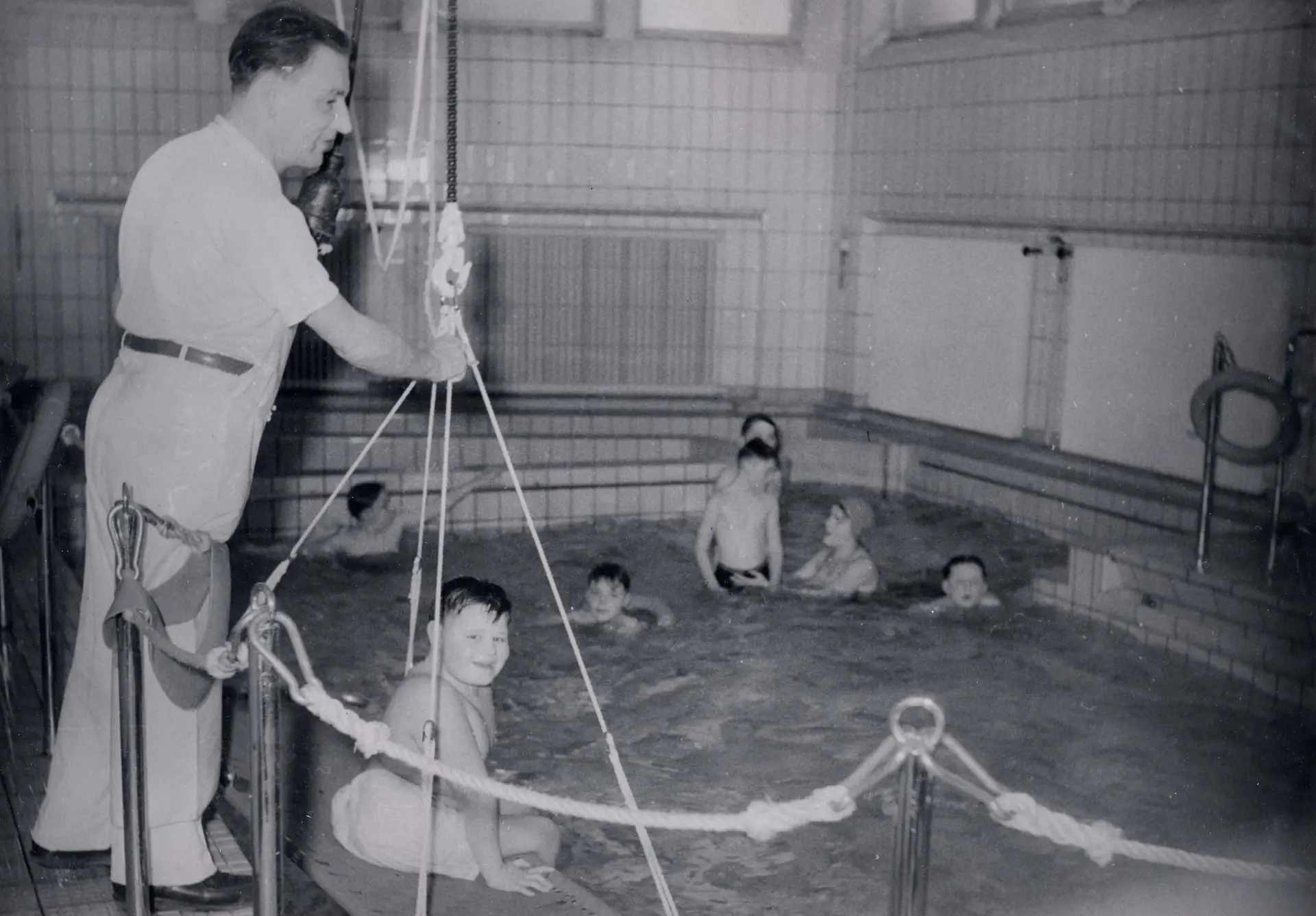 Historisches Bild Badabteilung LVR-Klinik für Orthopädie Viersen