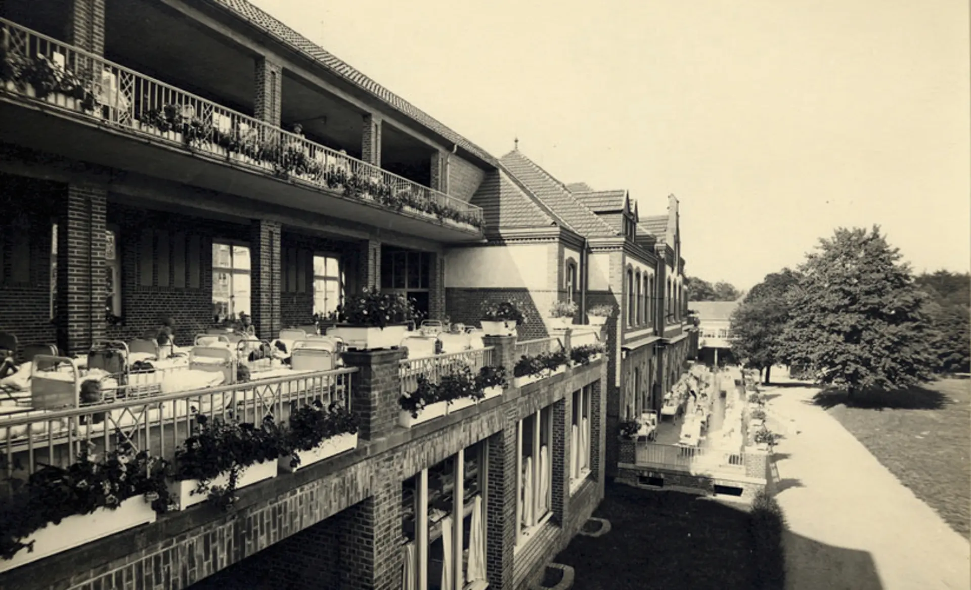 Historisches Bilde Gebäude LVR-Klinik für Orthopädie Viersen