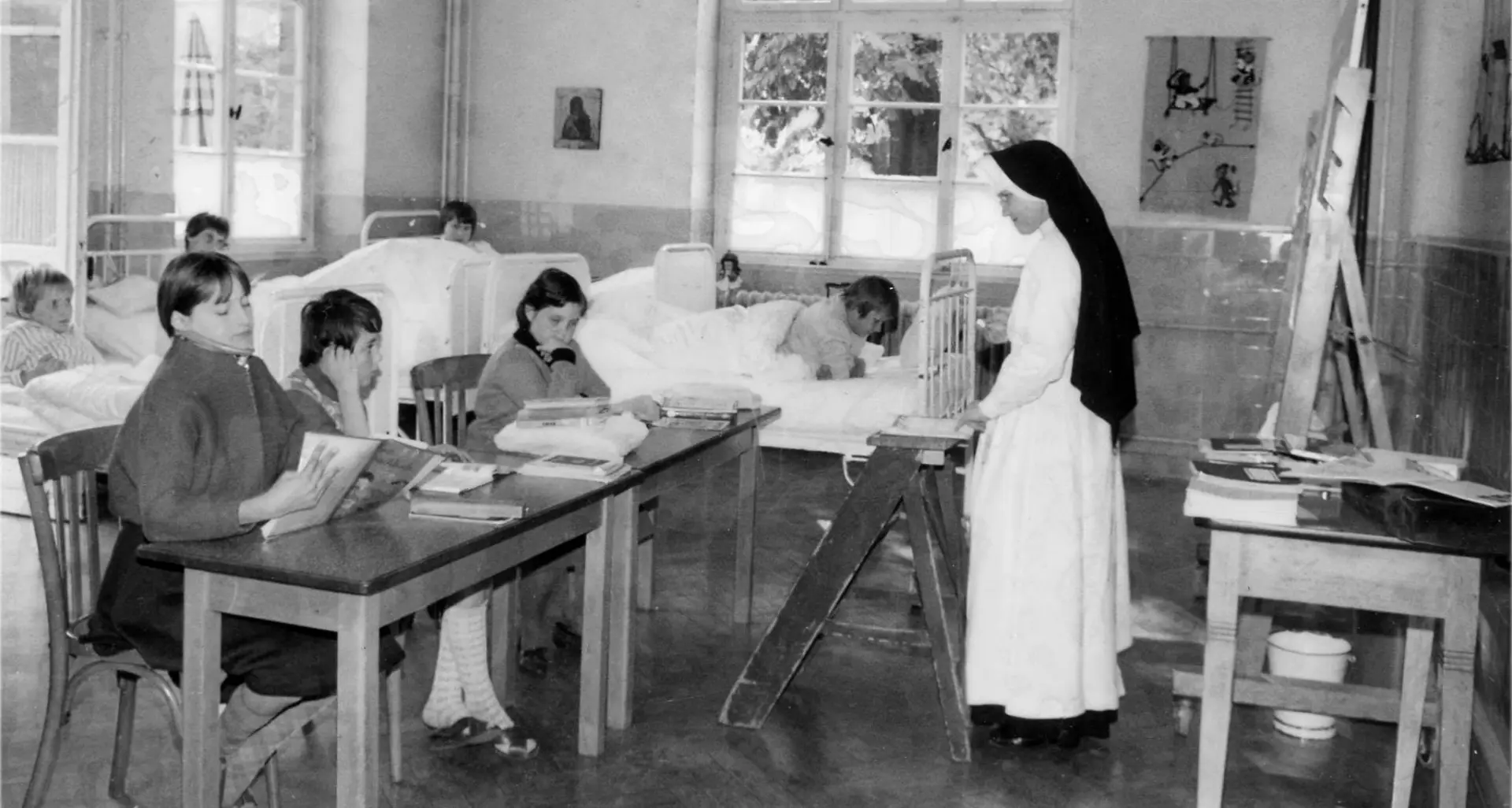 Historisches Bild der Schule LVR-Klinik für Orthopädie Viersen