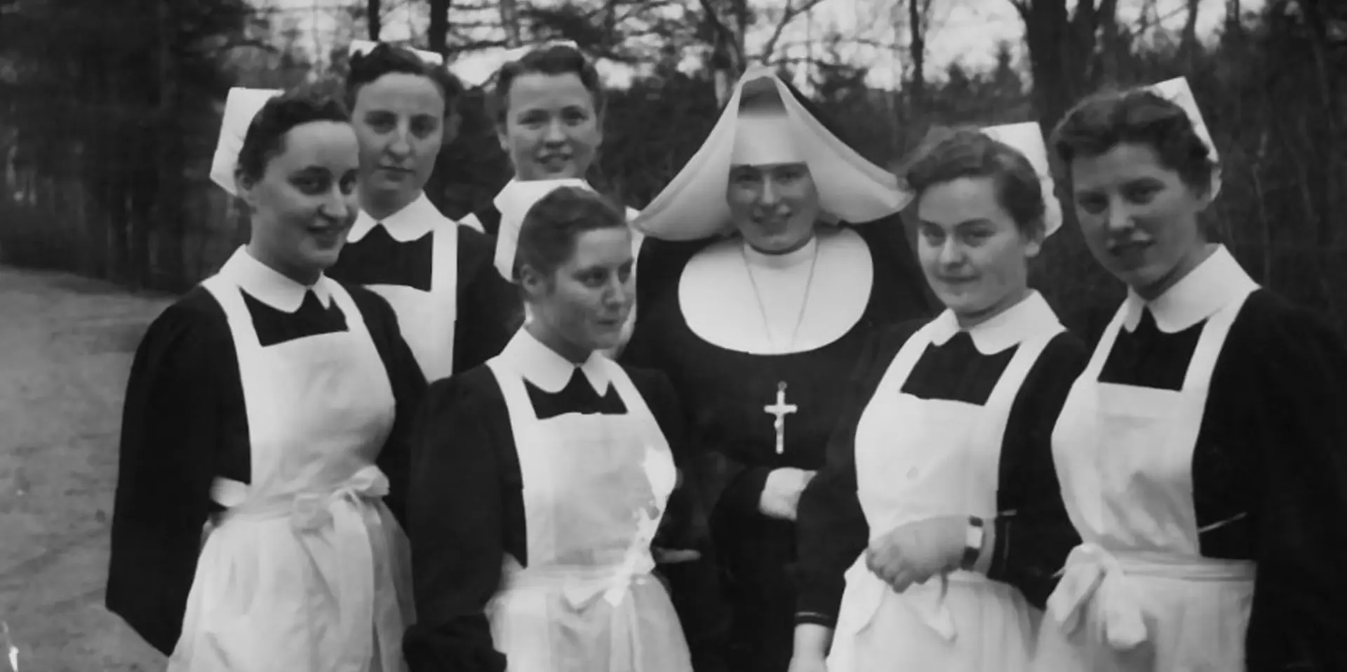 Historisches Bild Ordensschwestern LVR-Klinik für Orthopädie Viersen