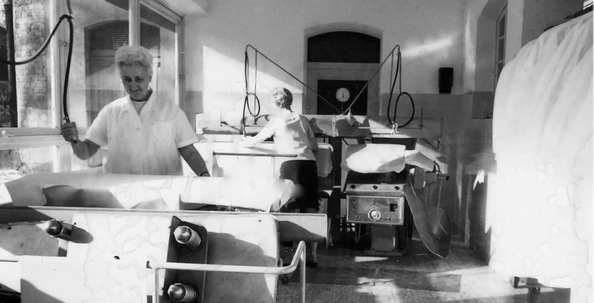 Historisches Bild Wäscherei LVR-Klinik für Orthopädie Viersen
