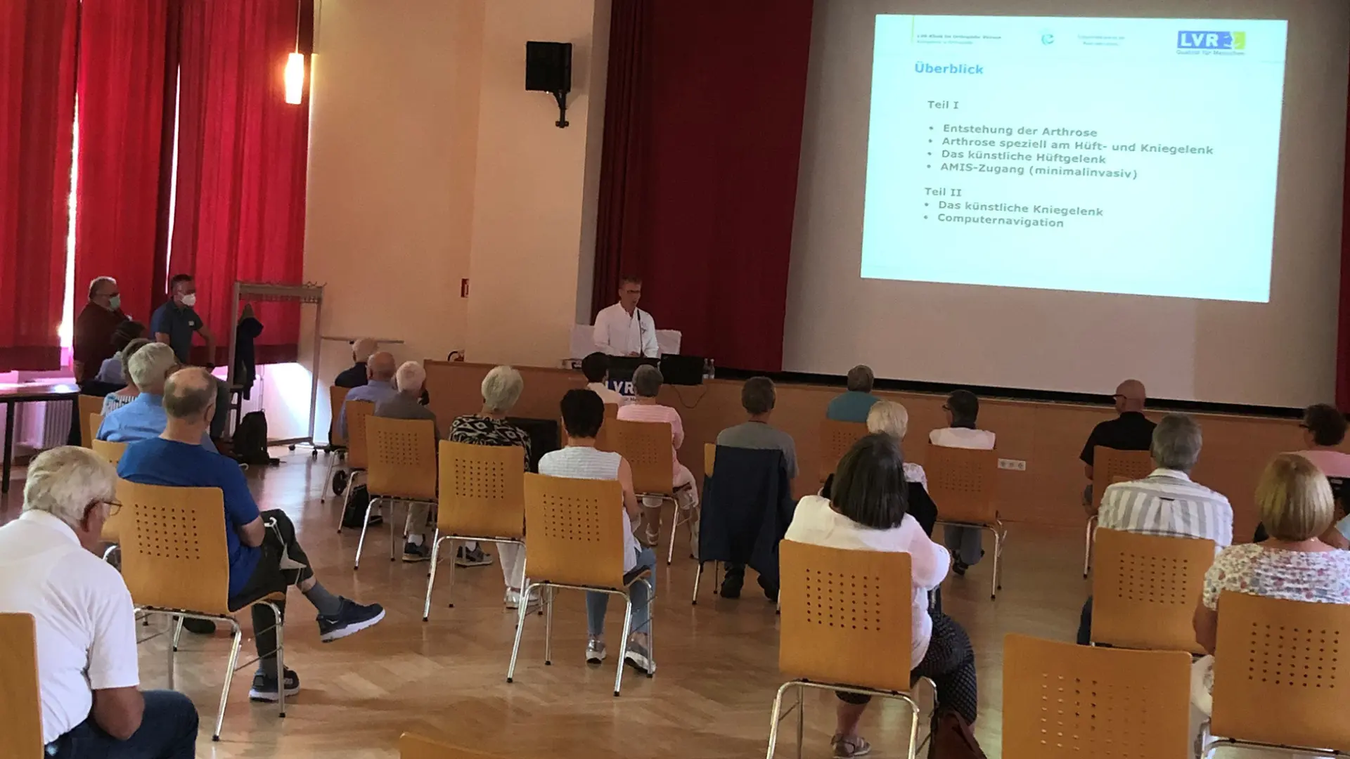 Der Festsaal der LVR-Klinik für Orthopädie Viersen bei der Patientenschule 2022