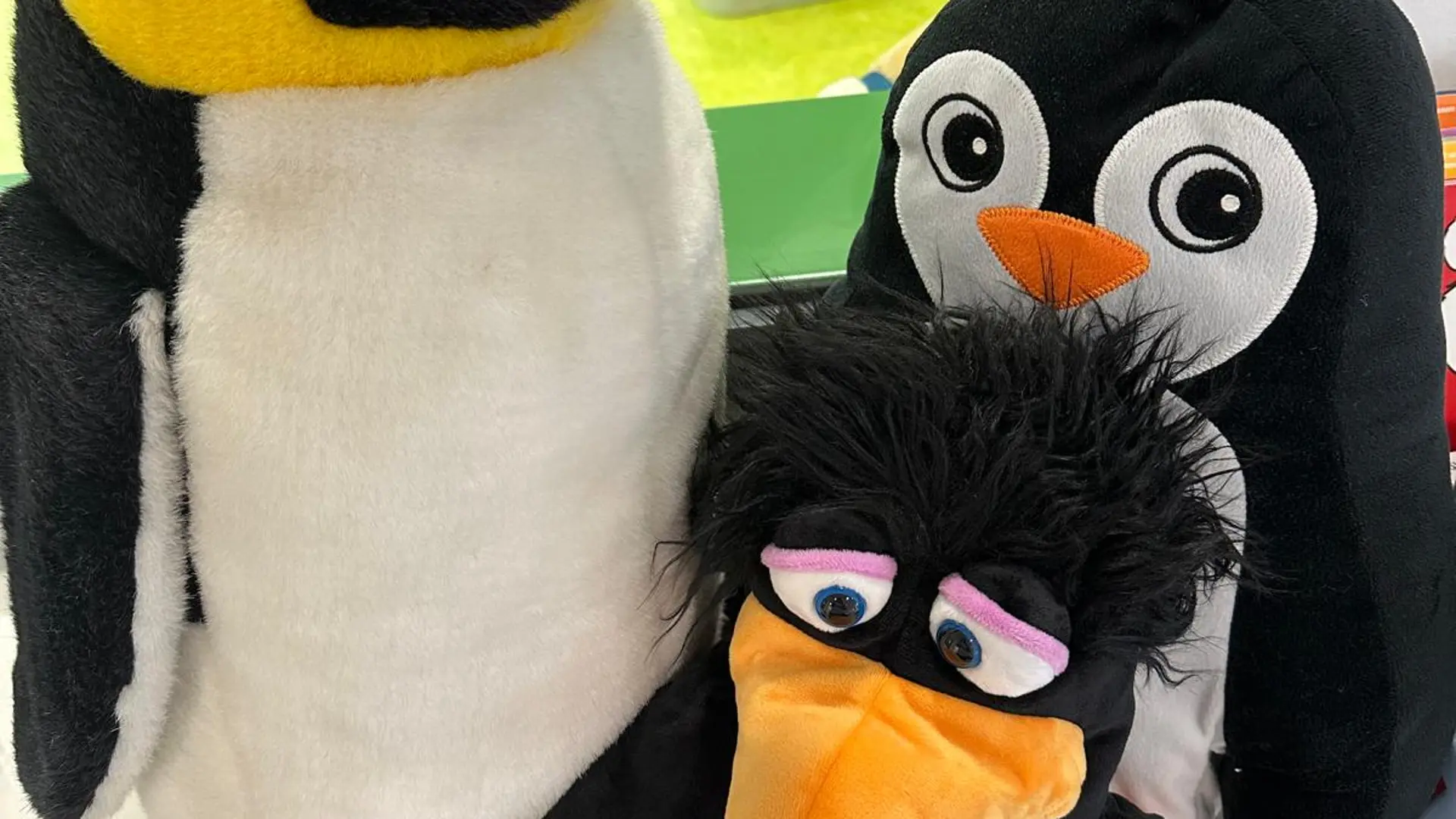 3 Kuscheltiere Pinguine
