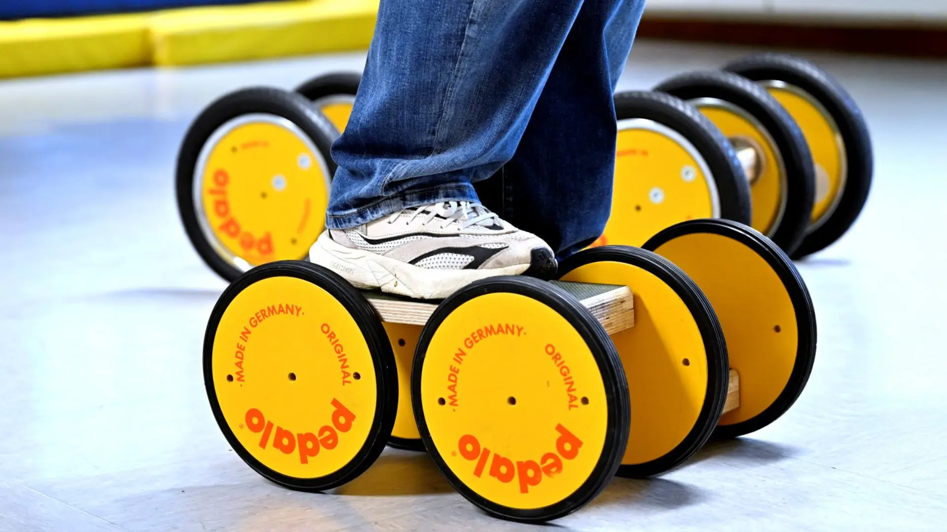 Pedalo im Einsatz in der Turnhalle