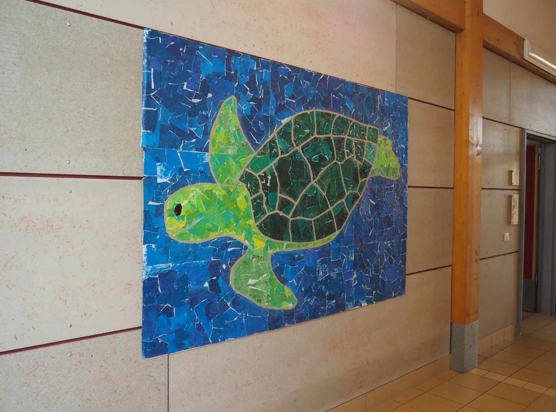Wappen der Activity Group: Wandbild einer Schildkröte