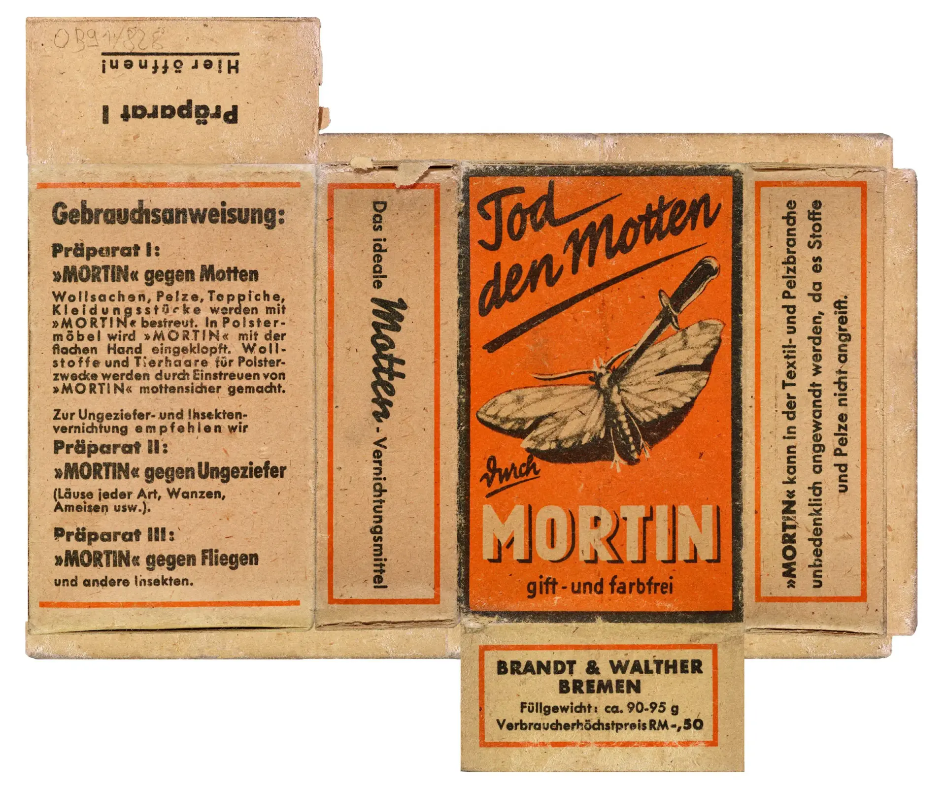 Eine Verpackung aus Pappe.