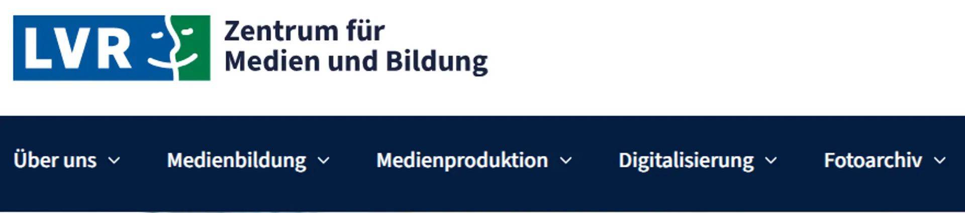 Screenshot von der Menüleiste für leichte Sprache